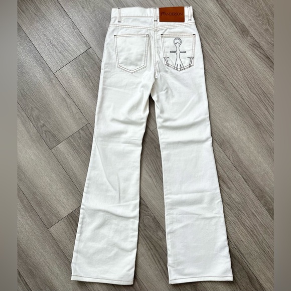 JW Anderson Slim Flare Trouser in Off White NWT - Picture 9 of 13